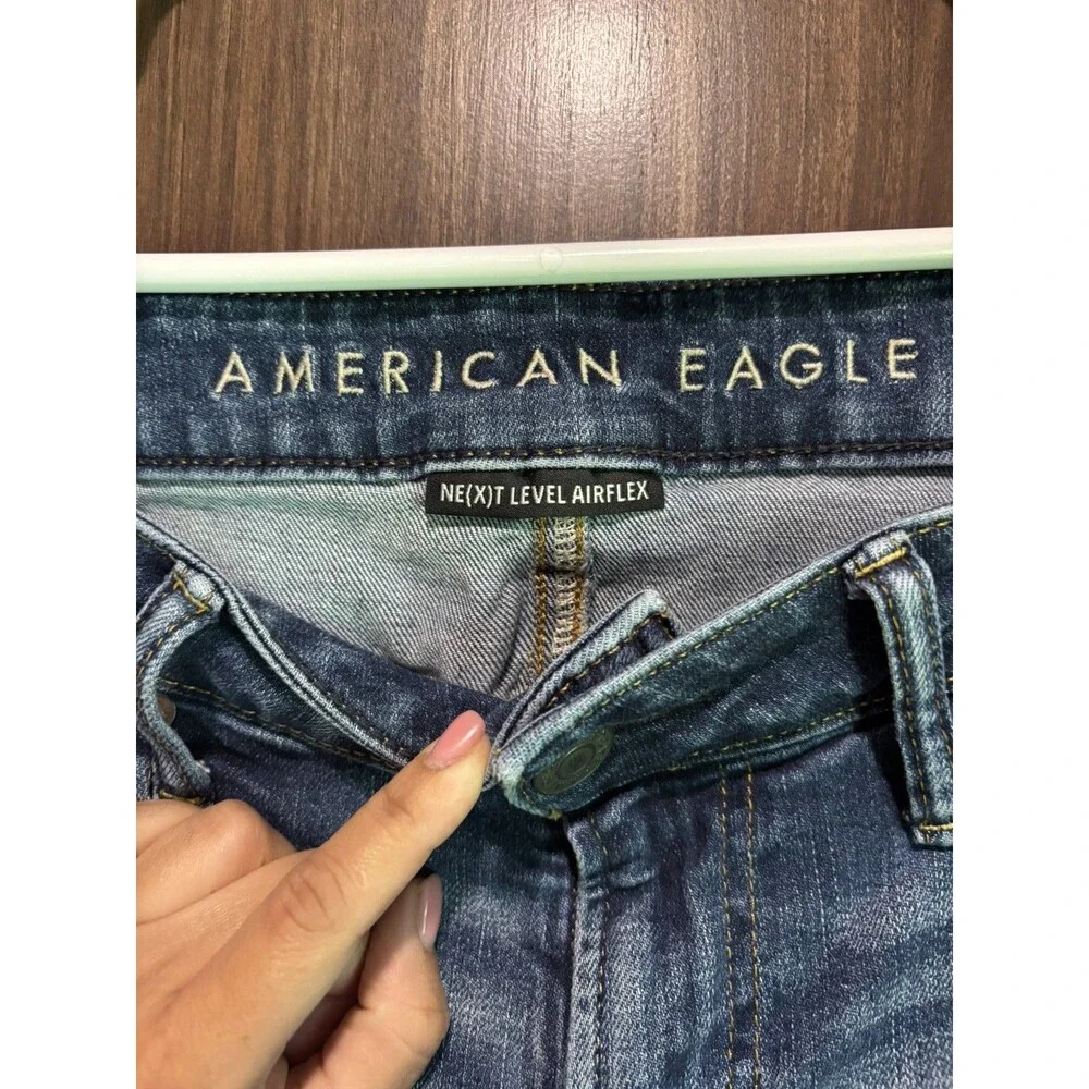 American Eagle Outfitters Next Level Airflex Jeans Mens 32x30 Blue Denim Skinny